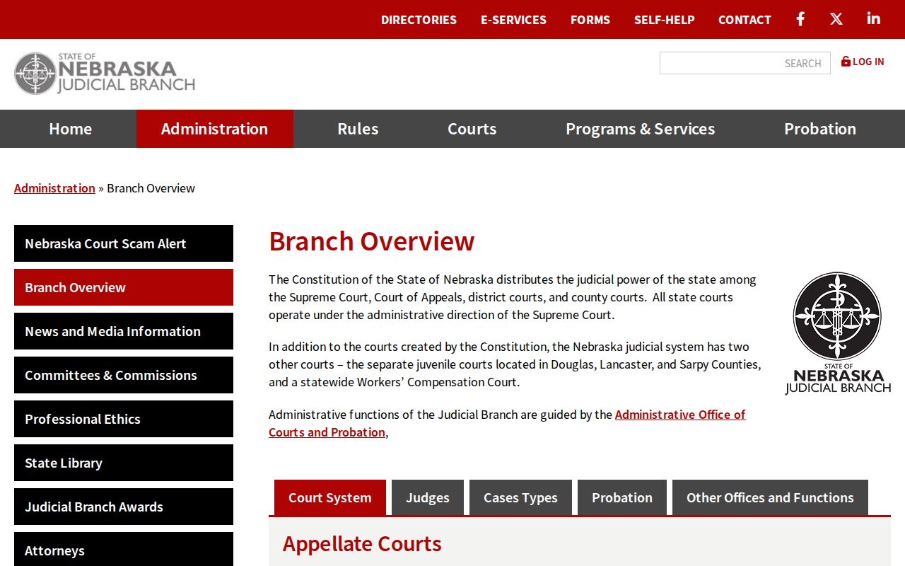 Antelope County court docket Judicial Branch overview